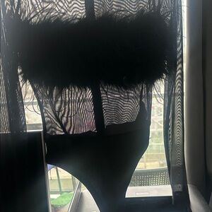 Elegant Black Sheer Bodysuit